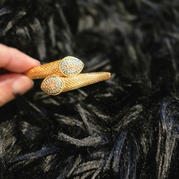 21kgp Dubai Set - Elegant Gold and Turquoise Women's Bracelet - Picture 5 of 12